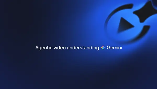 Gemini 로고와 Agentic video understanding 문구가 있는 공식 배너