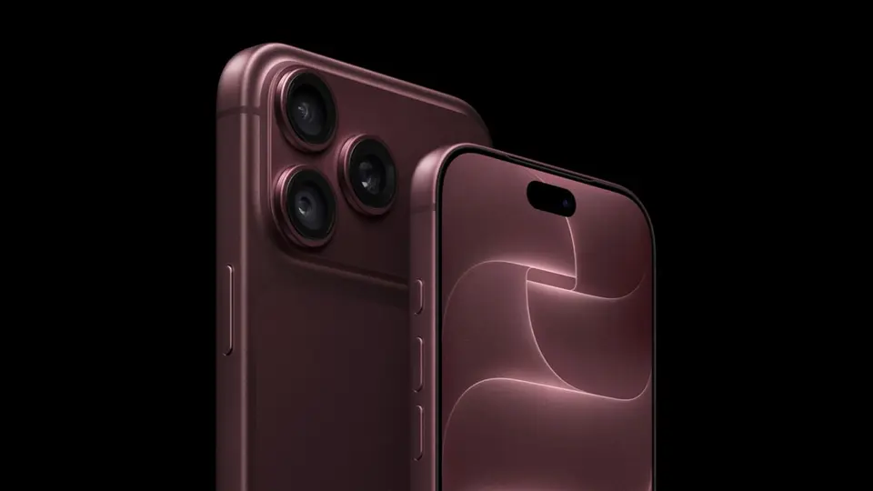 버건디 색상의 iPhone 18 Pro 앞면과 뒷면